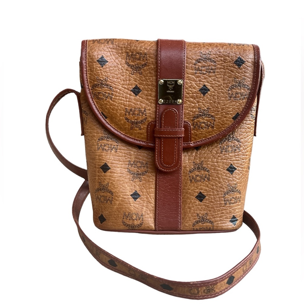 MCM COGNAC CROSSBODY BAG